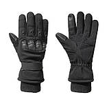 Зимові повнопалі рукавички на флісі Solve Чорні c кісточками KT6010202 - розмір М, фото 3