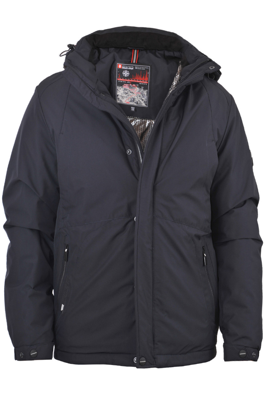 Куртка зимова чоловіча Black Vinyl 22-C22-2097L темно-синя