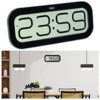 Настольные/настенные цифровые часы с будильником TFA BimBam (Black)