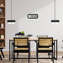 Настільний/настінний цифровий годинник з будильником TFA BimBam (Black), фото 4