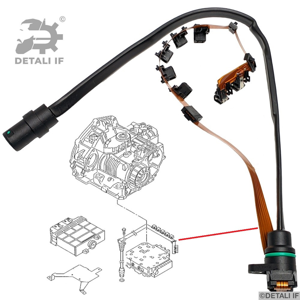 Шлейф стрічка проводів коробки акпп Octavia 1 Skoda 01M 01M927365 01M325283A 01M325039F