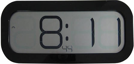 Настільний/настінний цифровий годинник з будильником TFA BimBam (Black), фото 2