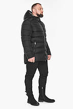 Чоловіча зимова чорна куртка на змійці модель 53111 56 (3XL), фото 5