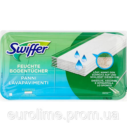 Серветки для вологого прибирання Swiffer з ароматом для швидкого та легкого прибирання 10 шт., фото 2