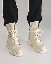 Черевики зимові Teona 411 38 молочна шкіра 36, фото 4