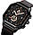 Skmei 1963 наручний чоловічий годинник класичний чорний/рожевий золото, фото 6
