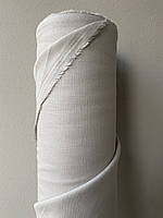Светло-серая сорочечно-платьевая льняная ткань, 100% лен, цвет 1410