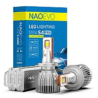 Лампы светодиодные NAOEVO S4 LED H7 Flip Chip 9-16V 2*30W 3600Lm 3000K-4300K-6500K (S4-H7)