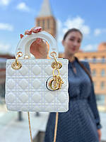 Женская сумка Dior mini Диор маленькая сумка шоппер на плечо красивая, легкая, стеганая сумка из экокожи