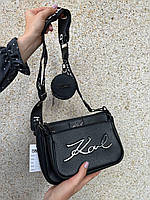 Женская сумка Карл Лагерфельд Karl Lagerfeld , брендовая сумка через плечо. Сумка из эко-кожи