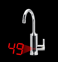 Проточный водонагреватель RX-011-1 Electric Heating Water Faucet электрический 3000 Вт с LCD дисплеем pot