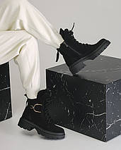 Черевики зимові Teona 411 38 чорна замша 36, фото 3