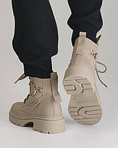 Черевики зимові Teona 411 39 капучино шкіра 36, фото 5