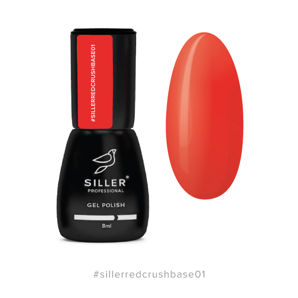 База для нігтів Base Siller RED CRUSH 01, 8мл, фото 1