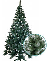 Ялинка штучна Королева Європейська 3 м, ПВХ (біле напилення)