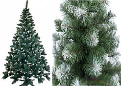 Ялинка штучна Королева Європейська 2 м, ПВХ (біле напилення)