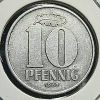 Монета Німеччина - НДР 10 пфенігів, 1963 року