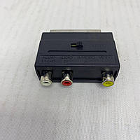 Переходник SCART M/RCAx3 F AV с переключателем