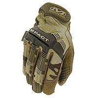 Перчатки полнопалые Mechanix M-Pact Gloves Multicam/ Тактические демисезонные усиленные перчатки с защитой M