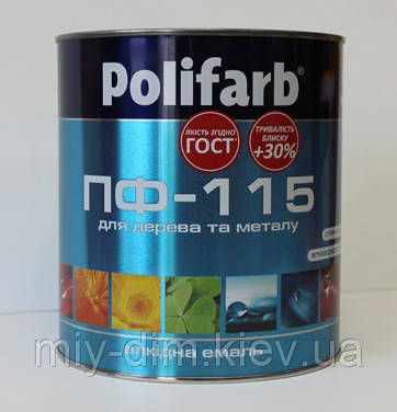 Емаль ПФ-115 DekoMal 2,7кг коричн. шоколад. Polifarb