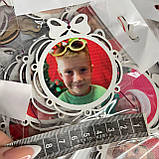 Новорічна іграшка з фото. Ялинкова іграшка з фото 9,5 х 7,5 см, фото 3