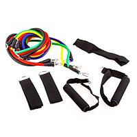 Набір еспандерів  трубчастих для фітнесу ( 5 джгутів)