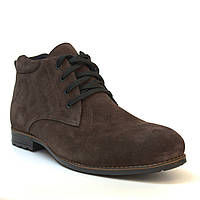 Замшевые полу-ботинки на меху мужская обувь больших размеров 46 47 48 Rosso Avangard Bonmarano Vel Brown