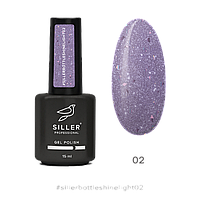 Гель Siller bottle shine light Gel 02, 15 мл