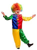 Новорічний костюм Клоуна для дітей 3,4,5,6,7 років Дитячий карнавальний костюм Клоуна, Блазня