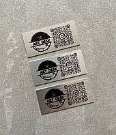 Металлические таблички с QR кодом для кафе, ресторанов, салонов, компаний.