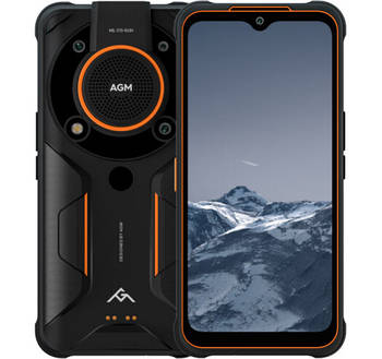 Смартфон AGM Glory G1 SE 8/128Gb black-orange, NFC, IP69K, 48+2+2/16 Мп, Snapdragon 480, IPS 6.583, 6200 mAh