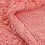 Покривало хутряне Травка на овчині (рожевий) 220х240 см, фото 4