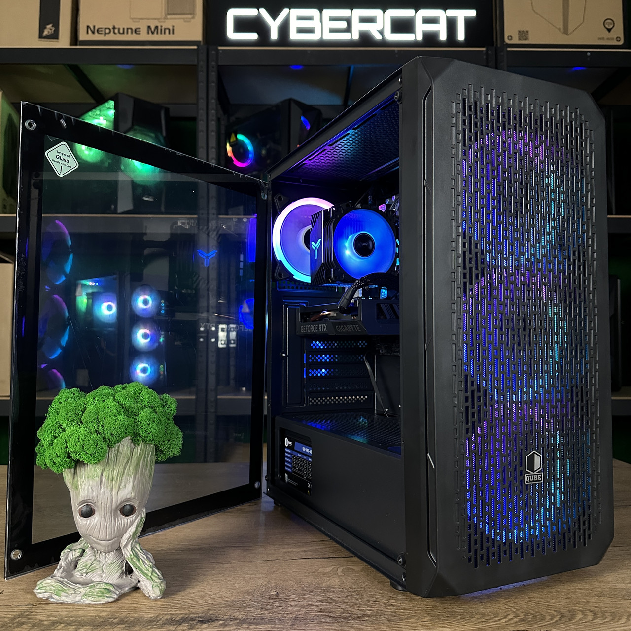 Торнадо! RTX 4060 NEW! | Core i5-10400F | Магазин Гарантія 3 Роки! Ігровий Компютер ПК від CyberCat