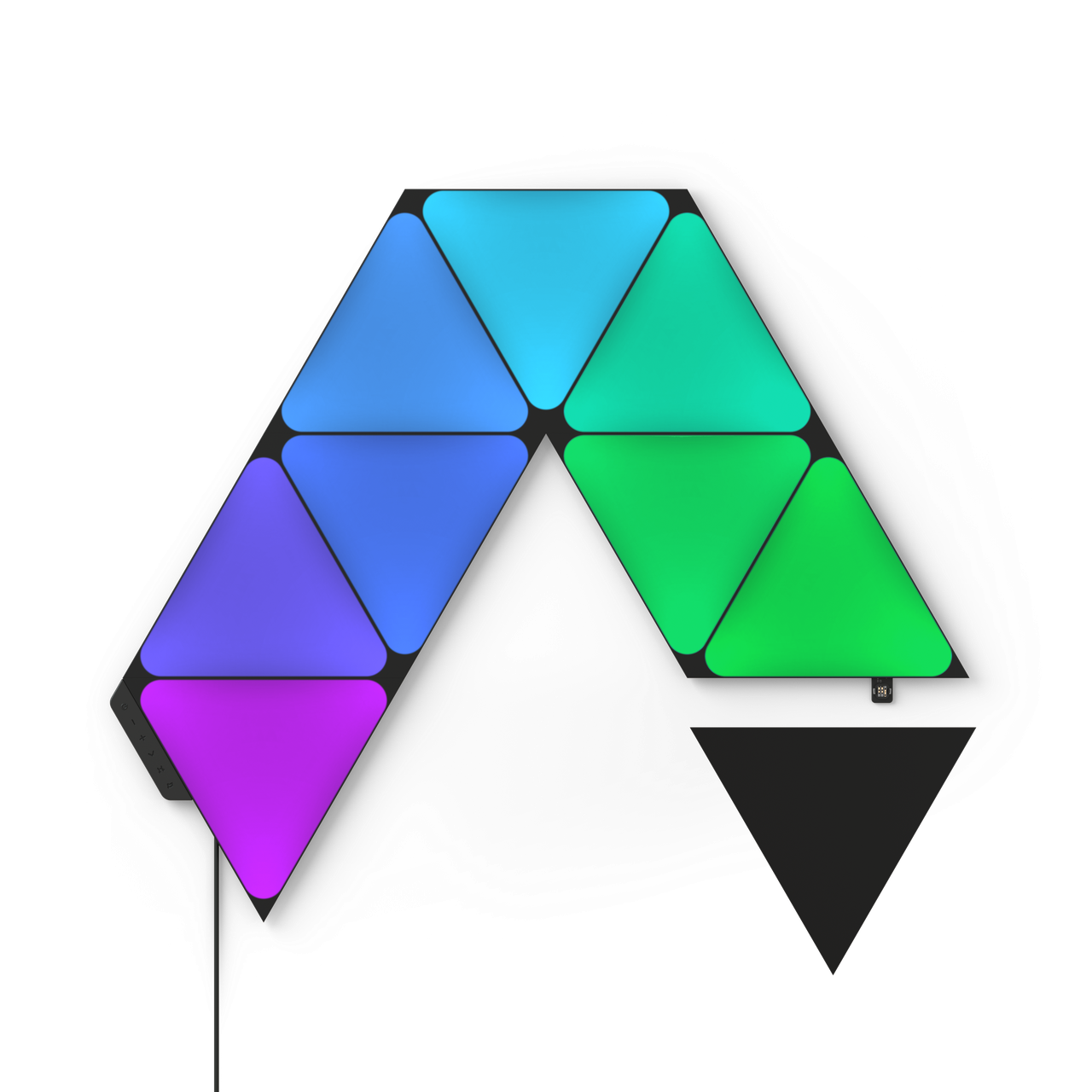 Розумна система освітлення Nanoleaf Shapes Ultra Black Triangles Starter Kit, Apple Homekit - 9 шт.
