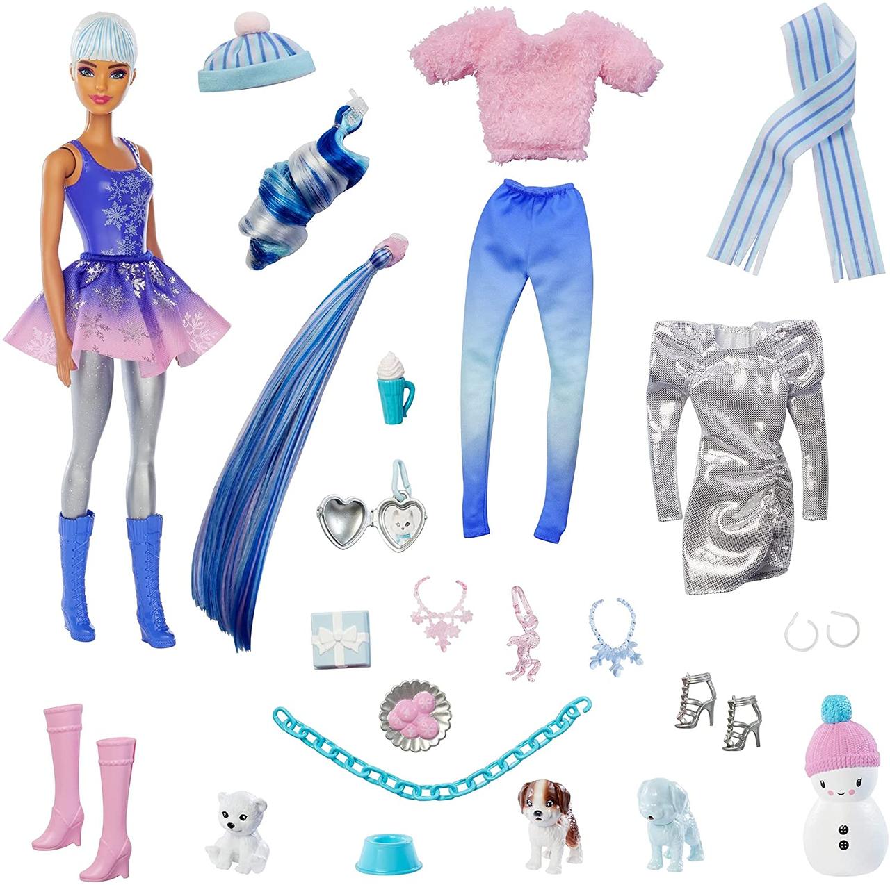 Адвент календарь Barbie Color Reveal Advent Calendar Яркое превращение (HBT74) - фото 2 - id-p2020764967