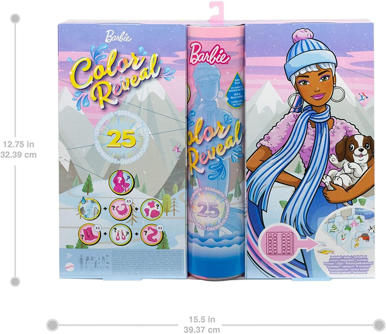 Адвент календарь Barbie Color Reveal Advent Calendar Яркое превращение (HBT74) - фото 8 - id-p2020764967