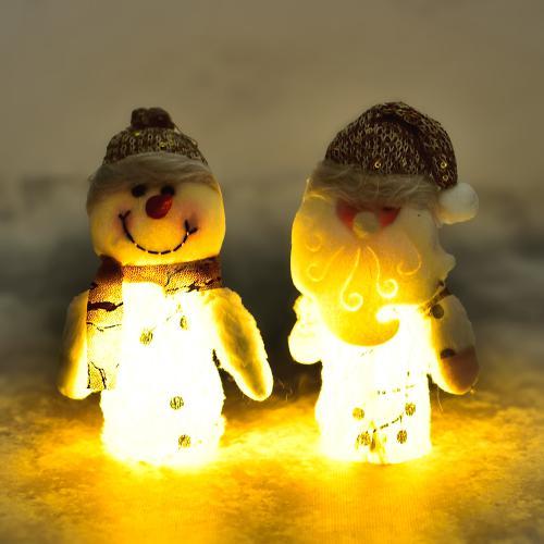 Новорічна фігура світна "Santa Snowman" 5*17 см 1 штука