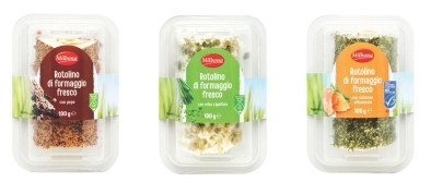 Плавлений сир з копченим лососем Rotolino Milbona 100гр