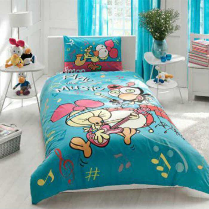 Постільна білизна підліткова Sizinkiler Music ранфорс Tac, фото 1