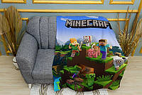Плед «Майнкрафт. Персонажи. Minecraft» Двухслойный с печатью с обеих сторон, 135х150 см
