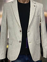 Стильный мужской пиджак Emilio Sagezza молочного цвета. Турция. 50