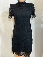 KikiRiki. Гипюровую черное вечернее платье с стийкою.Оригинал.Туреччина. M