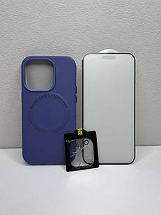 Чохол для iPhone New Leather Case With MagSafe Wisteria