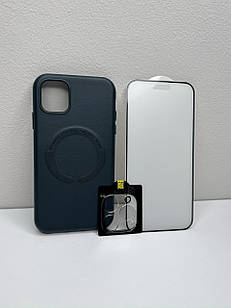 Чохол для iPhone New Leather Case With MagSafe Forest Green