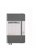 Блокнот Leuchtturm1917 Карманный, антрацит, чистые листы (344779)