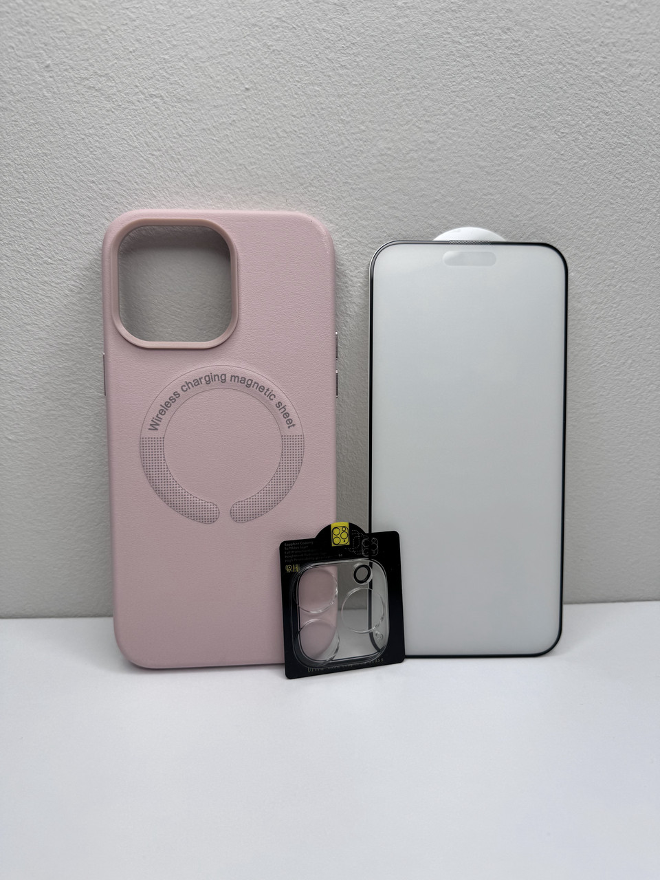 Чохол для iPhone New Leather Case With MagSafe Pink Sand