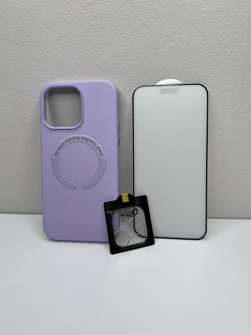 Чохол для iPhone New Leather Case With MagSafe Light Purple