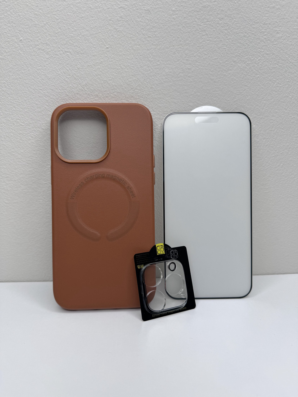 Чохол для iPhone New Leather Case With MagSafe Brown
