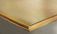 Латунный лист 1,5х600х1500 ммотпуск листами новые + для декора