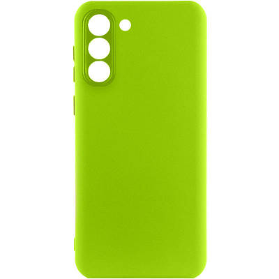 Чехол Silicone Cover Lakshmi Full Camera (A) для Samsung Galaxy S22 Full camera, Салатовий / Neon Green
